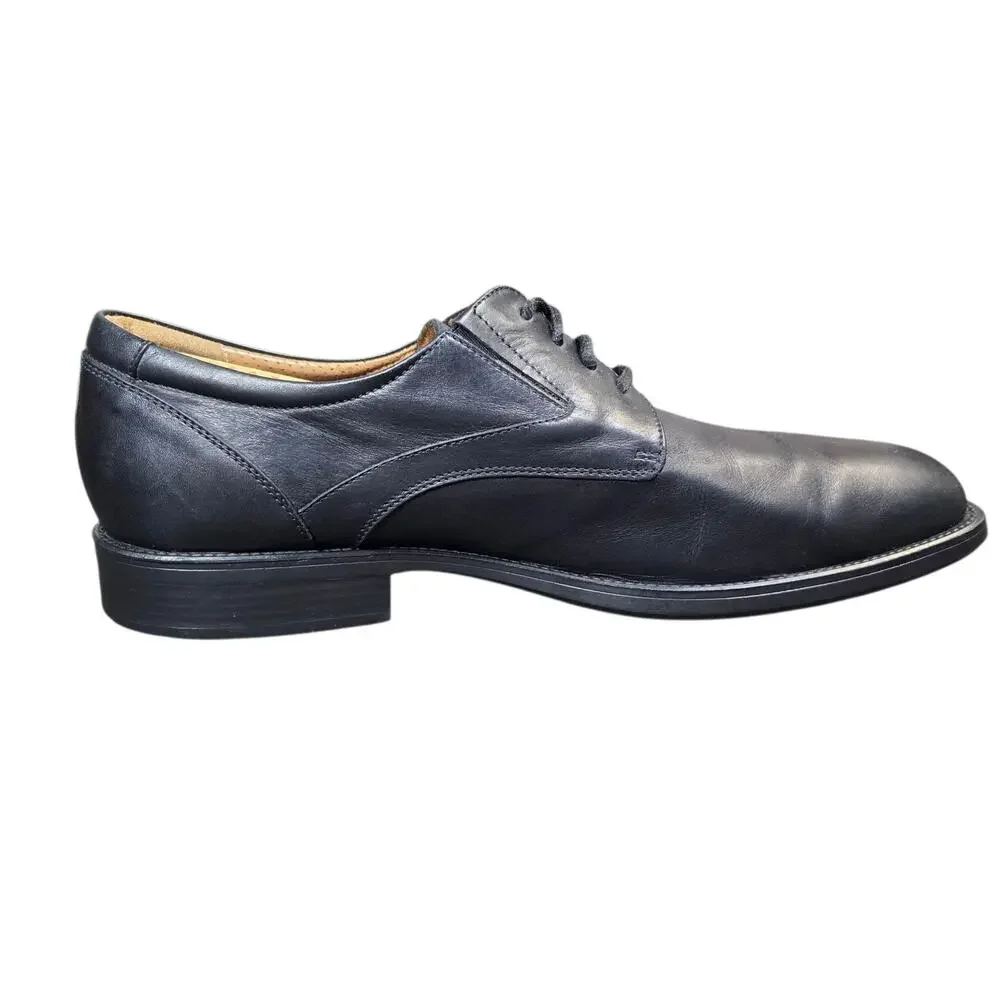 Geox Federico Mens Size 10‎ Black Casual Classic Leather Lace Up Oxford Shoes